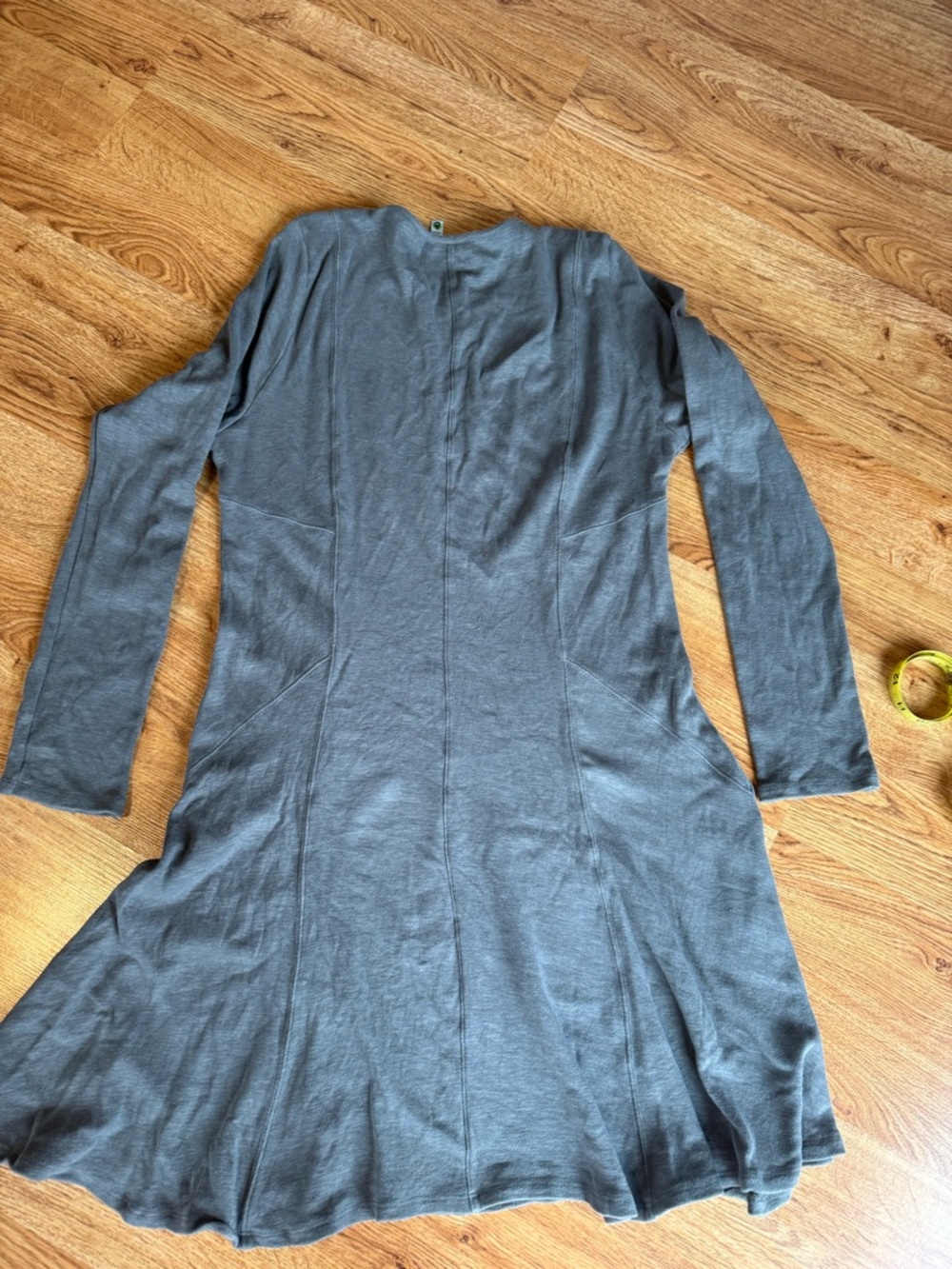 Aventura Long Sleeve Slate Gray A-Line Dress-L